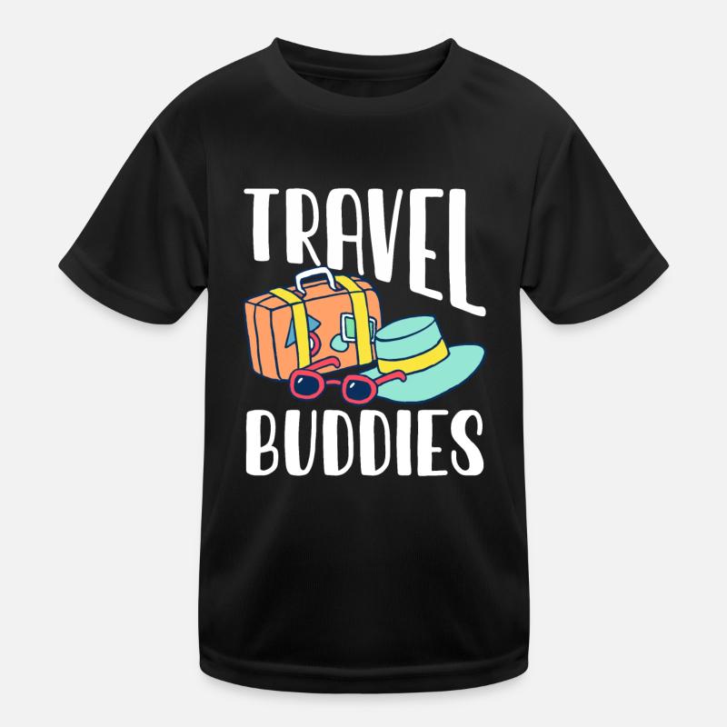 Compagnons de voyage Compagnons de voyage Amis voyage Voyage T-shirt sport Enfant
