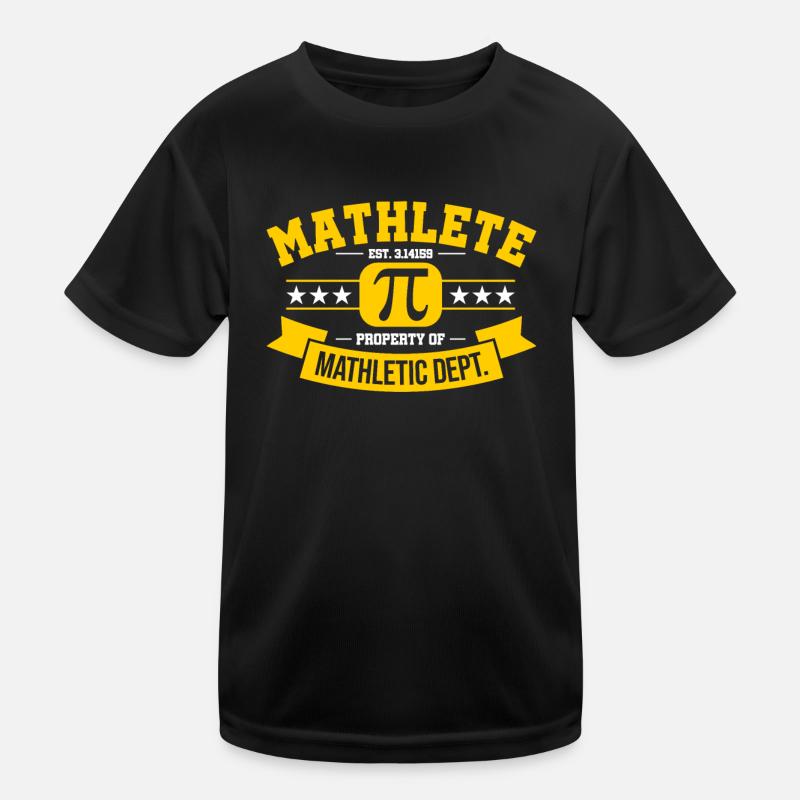 Mathlete Mathletic Department Mathletics Nerd Geek - Kids Functional T-Shirt - black