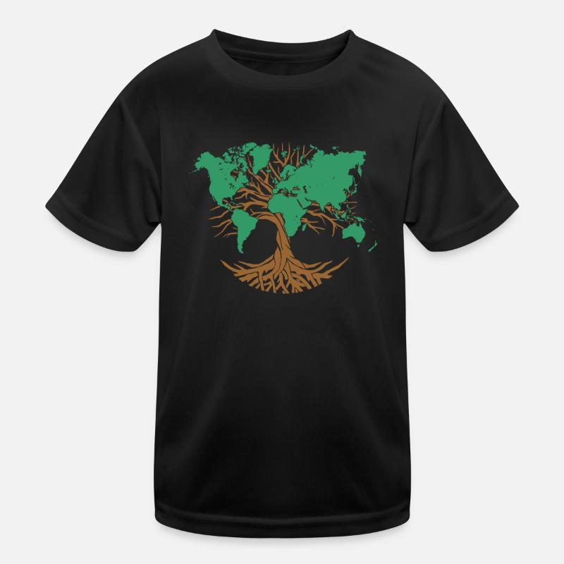 | de l’arbre de terre Protège la Terre Vie Durable T-shirt sport Enfant