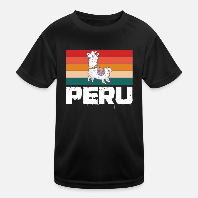 Peru | Peruanisches Lama Cusco Peru Lover Kinder Funktions-T-Shirt
