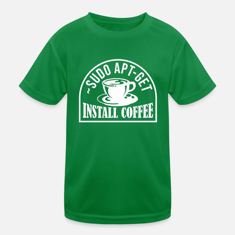 Obtenez Sudo Apt Install Coffee | Administrateur Comp T-shirt sport Enfant