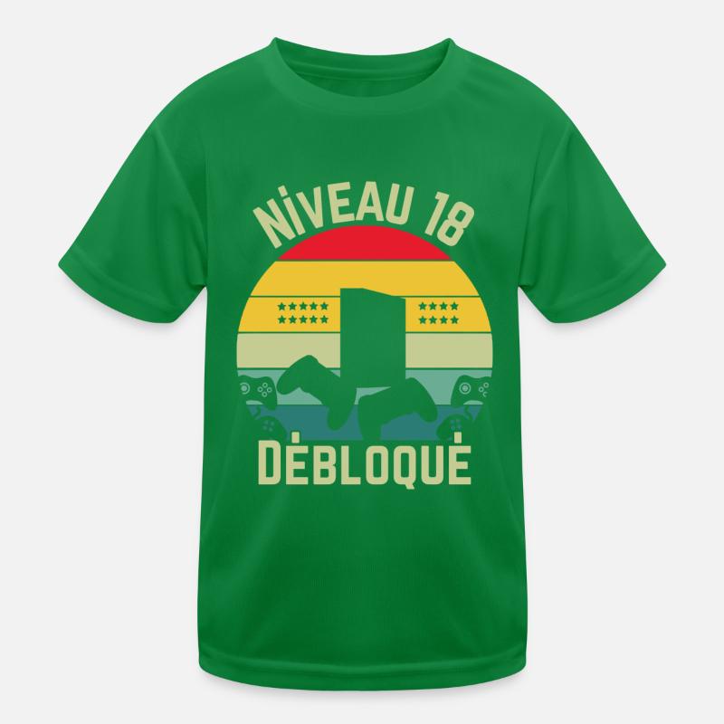 Level 18 Unlocked Kids Functional T-Shirt