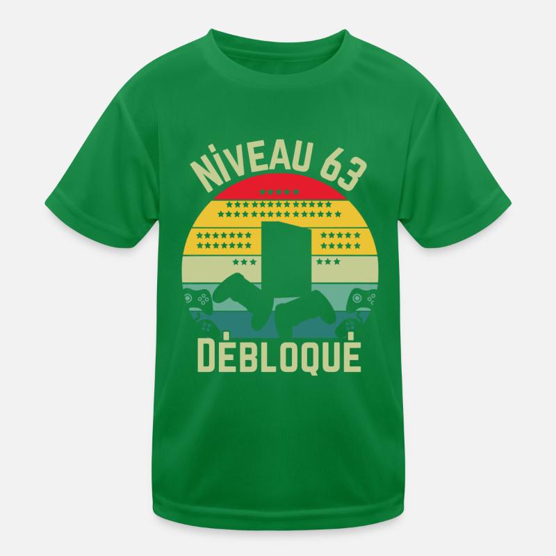 Level 63 Unlocked Kids Functional T-Shirt