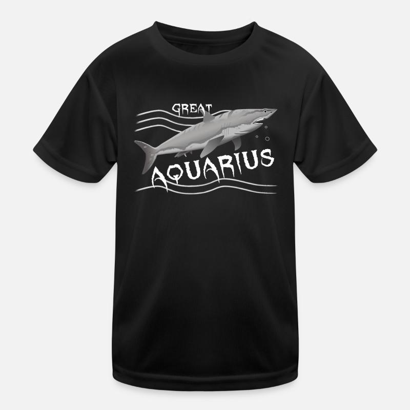 Wassermann Sternzeichen Wassermann - Kinder Funktions-T-Shirt - Schwarz