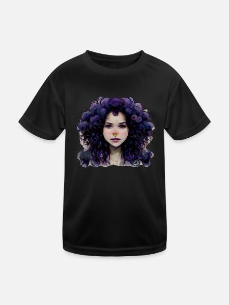Violet - Kids Functional T-Shirt - black - Front