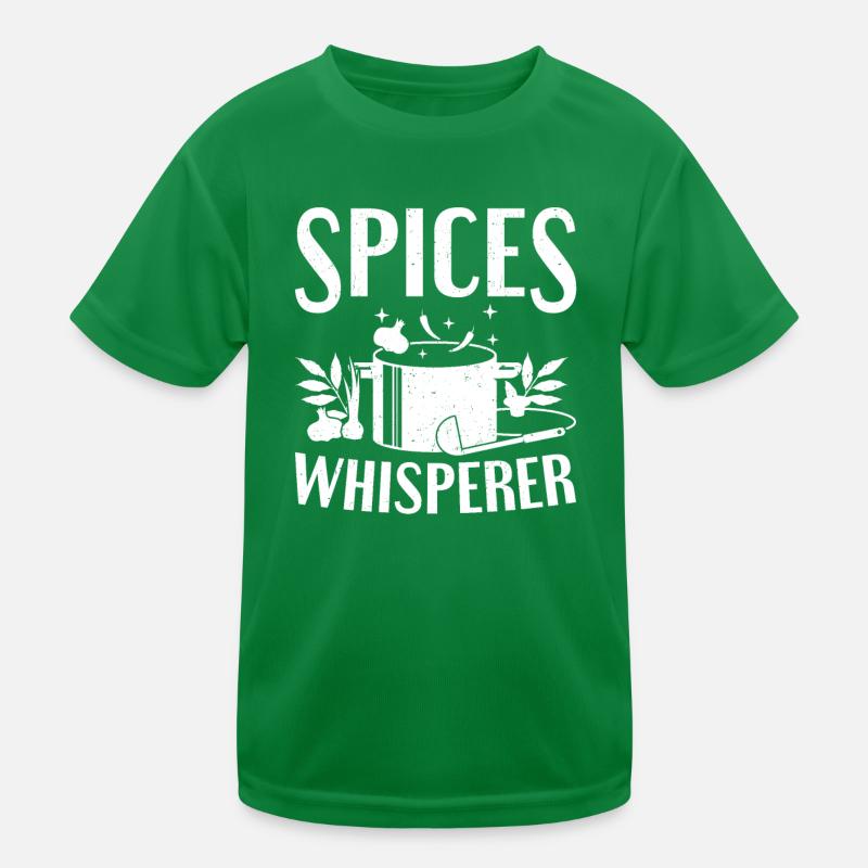 Kitchen Spices Whisperer Cook Chef Kinder Funktions-T-Shirt