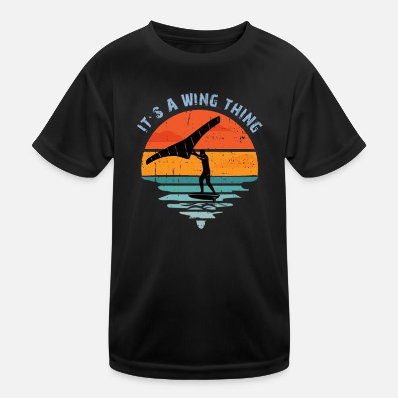 It s a Wing Thing Hydrofoil Wingfoil Wingfoiling Kids Functional T-Shirt