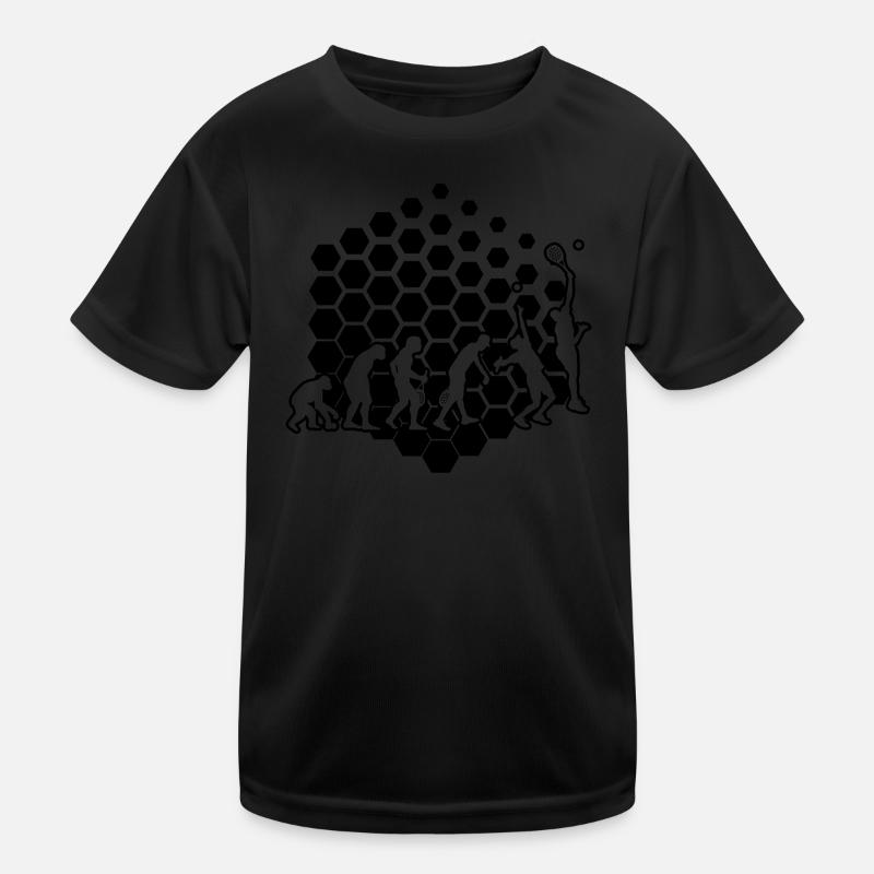 Racket Sports Paddle Court Paddle Paddle Racket Kids Functional T-Shirt