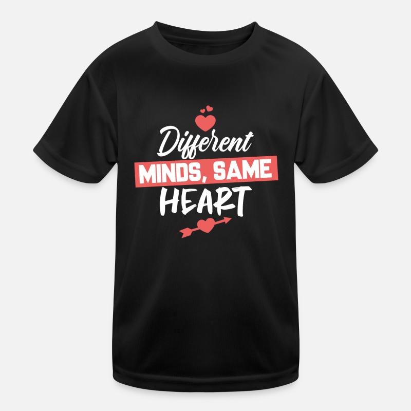 Neurodiverses Ehepaar Valentinstag Kinder Funktions-T-Shirt