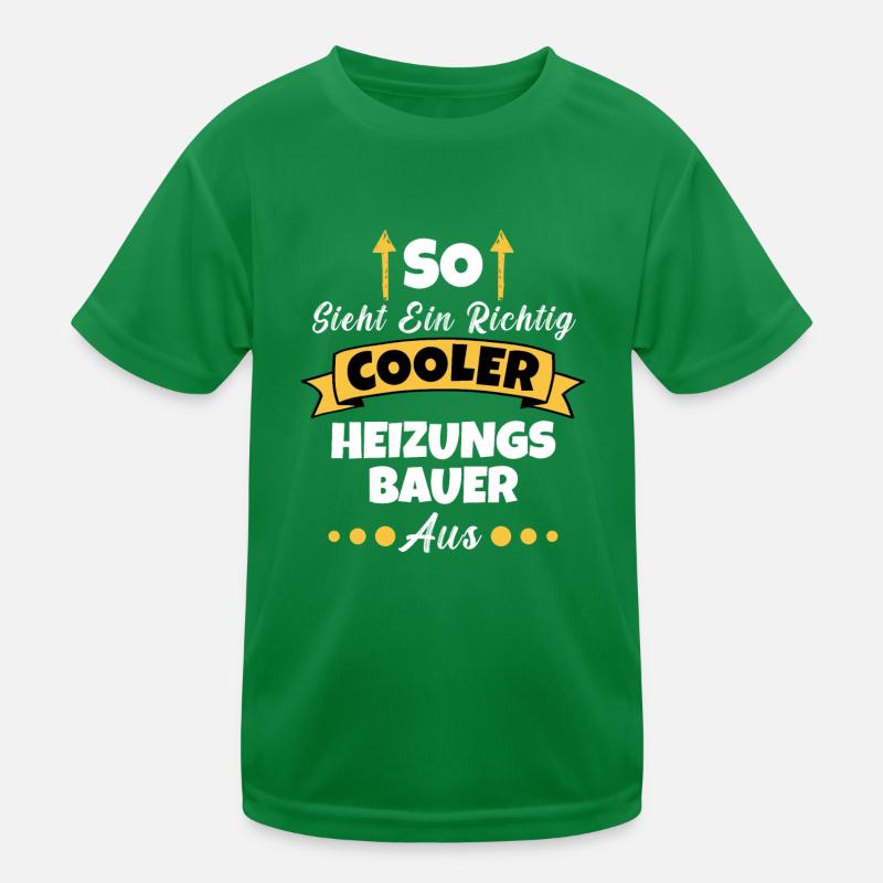 So Sieht Ein Richtig Cooler Klempner aus Kinder Funktions-T-Shirt