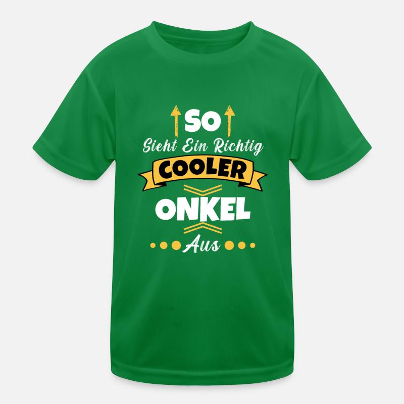 So Sieht Ein Richtig Cooler Bruder aus Kinder Funktions-T-Shirt
