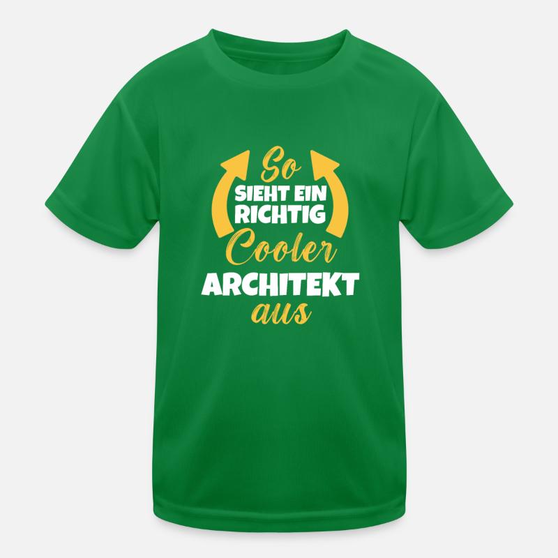 So Sieht Ein Richtig Cooler Architekt aus Kinder Funktions-T-Shirt