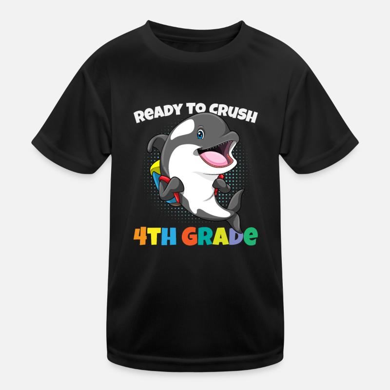 Ready To Crush 4th Grade Elementary School Kids Functional T-Shirt