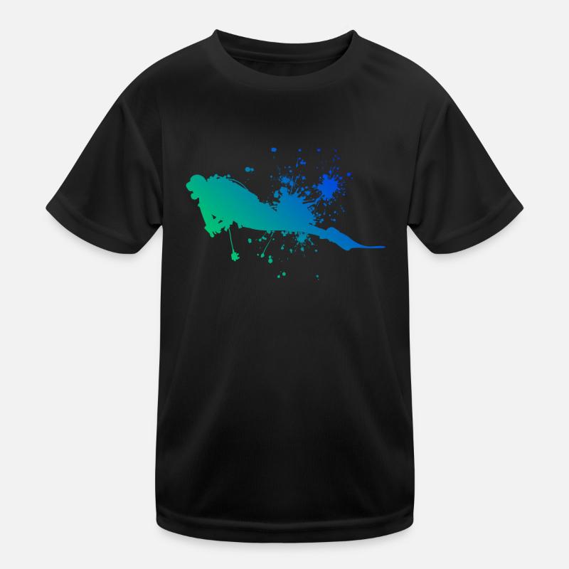Scuba Diver Scuba Diving Diver Scuba Diver Kids Functional T-Shirt