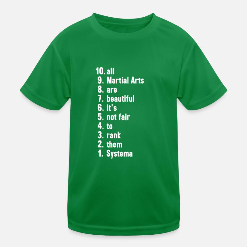 Systema Kampfsportler Kampfsport Geschenk Kinder Funktions-T-Shirt