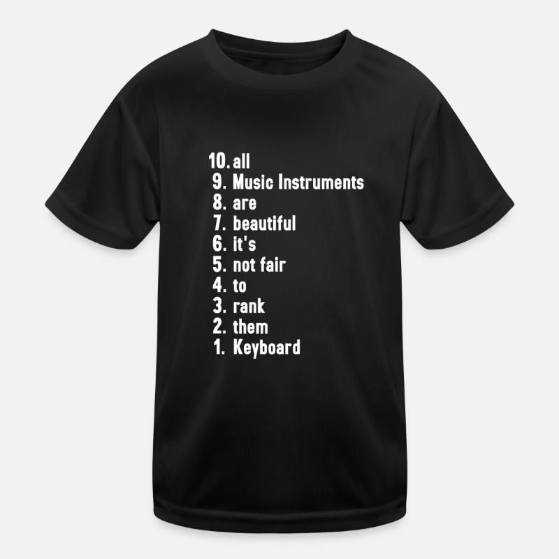 Funny Musician Quotes Keyboard Player Gift Kids Functional T-Shirt