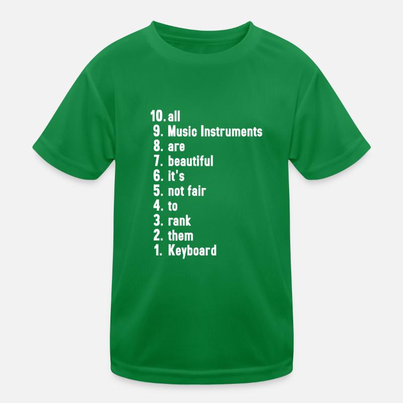 Funny Musician Quotes Keyboard Player Gift Kids Functional T-Shirt