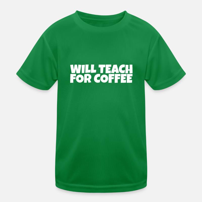 Teacher School Educator Coffee Lover Gift Kinder Funktions-T-Shirt
