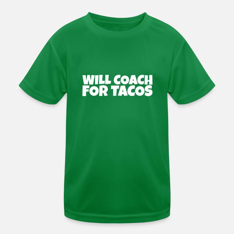 Coaching Mentor Instructor Taco Lover Gift Kids Functional T-Shirt