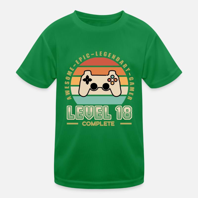 Level 18 years old Kids Functional T-Shirt