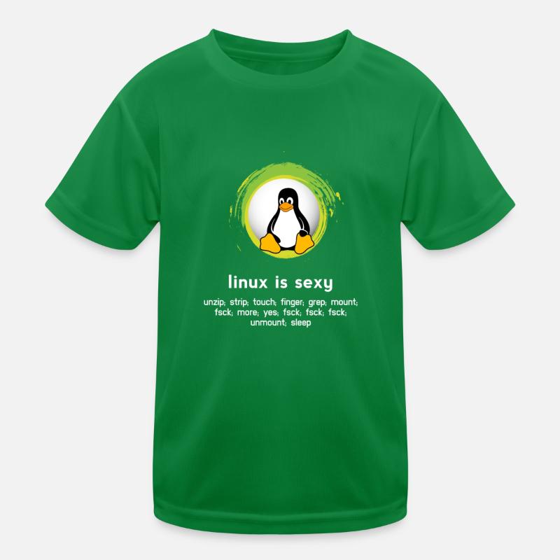 Computer System Penguin Nerd pc inside code admin Kids Functional T-Shirt
