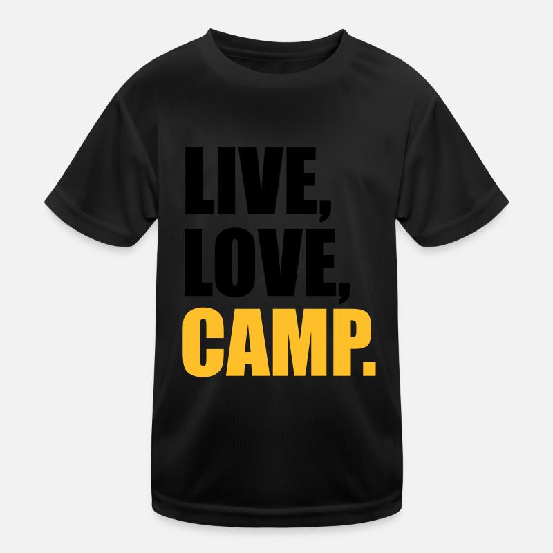 camping Kinder Funktions-T-Shirt
