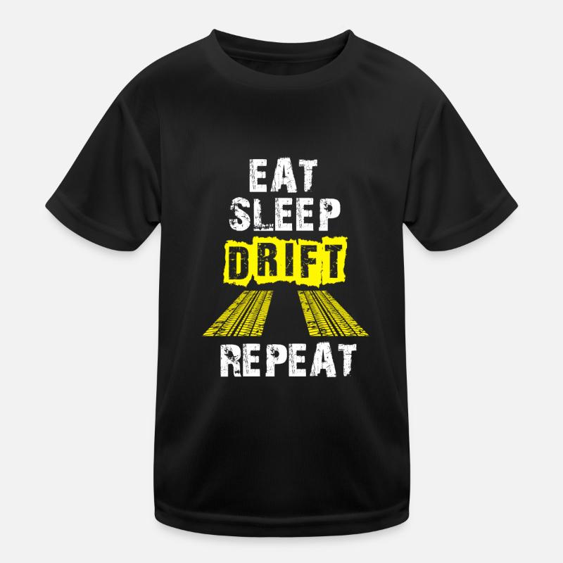 Drifter Eat Sleep Drift Repeat Kinder Funktions-T-Shirt