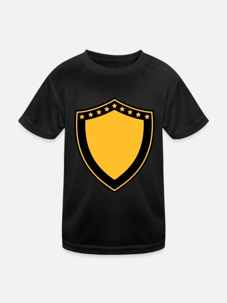 Heraldic Shield - T-shirt sport Enfant - noir - Devant