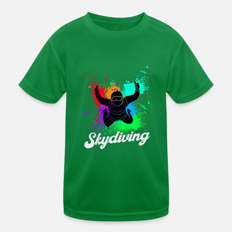 Parachuting Kids Functional T-Shirt