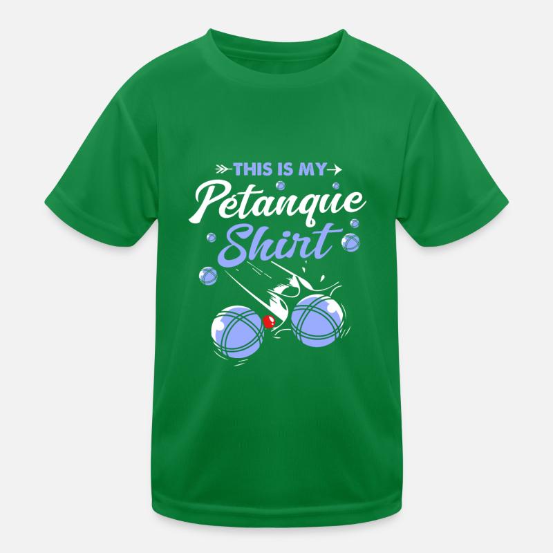 Pétanque Bocce Raffa Boule Sport Ball Petanque Kinder Funktions-T-Shirt