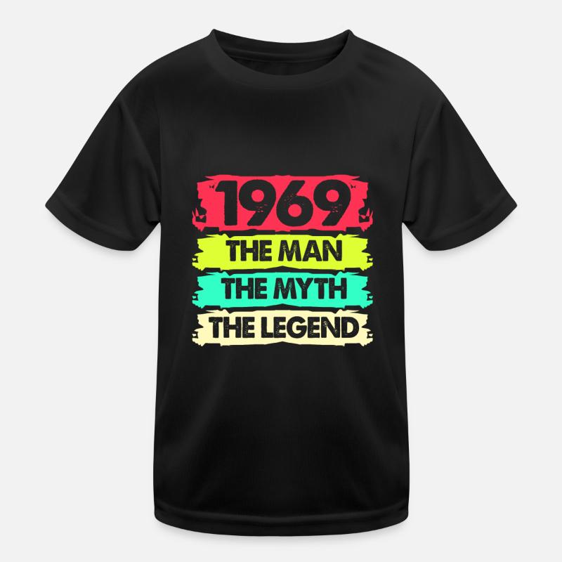 Geburtstag 50 Geschenk Geboren 1969 Fünfzig Bday Kinder Funktions-T-Shirt