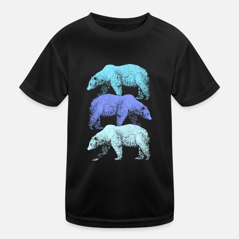 Polar Bear Polar Bear Arctic Greenland Iceland North Pole Ice Kids Functional T-Shirt