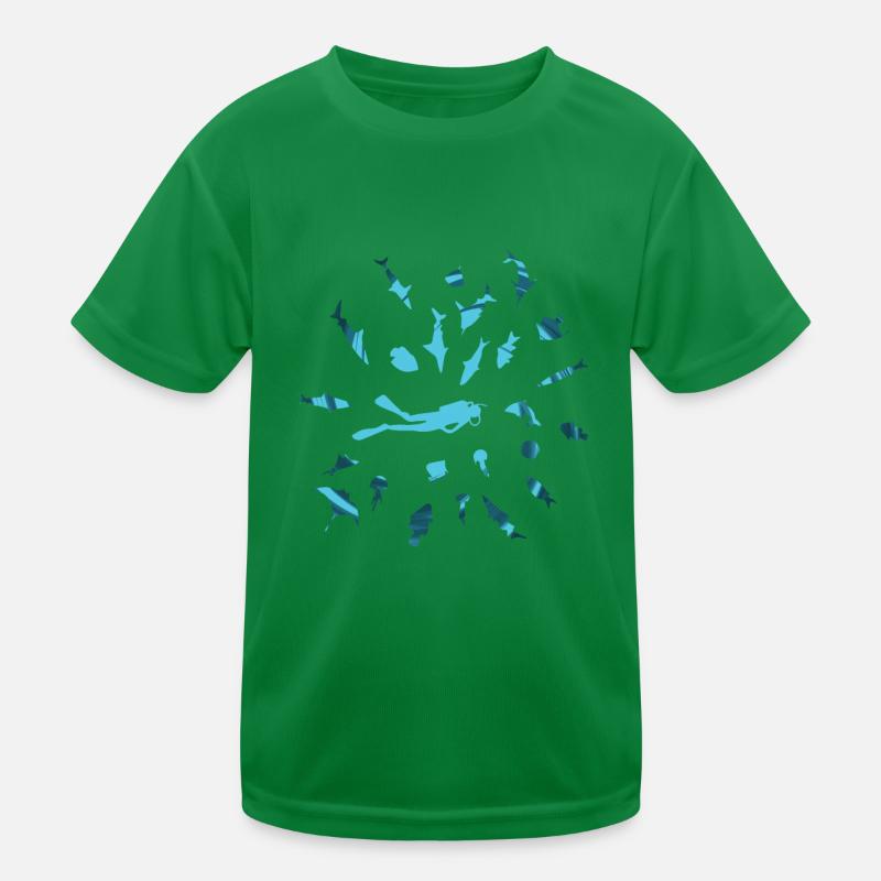Plongée avec fish T-shirt sport Enfant