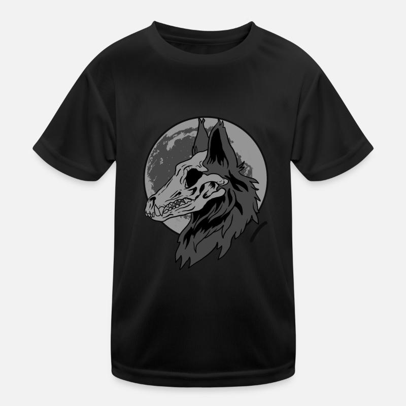 Wolf Beast Moon Canine Devour Mammal Animal Gift Kids Functional T-Shirt