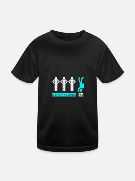 Tauchen Dive Diver ScubaDiving Wassersport Geschenk - Kinder Funktions-T-Shirt - Schwarz - Vorne