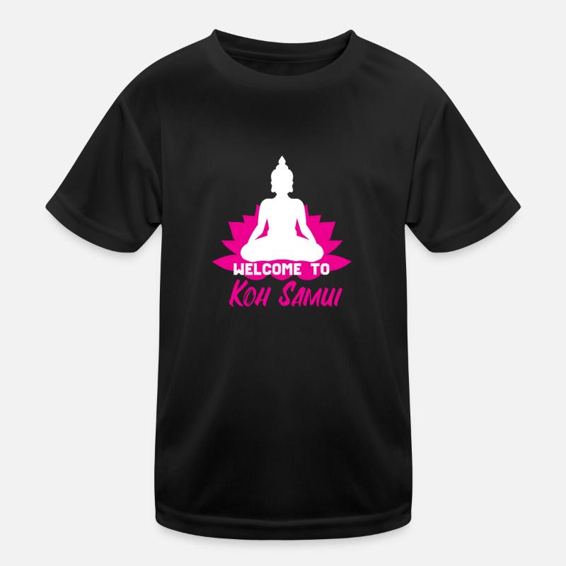 Thaïlande Koh Samui Bouddha Yoga T-shirt sport Enfant
