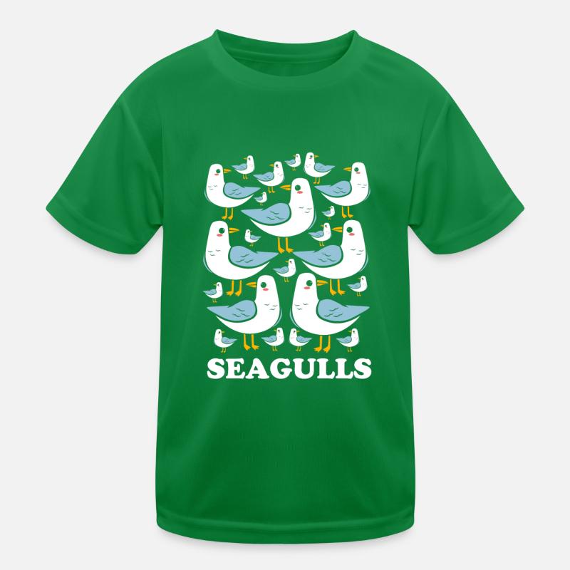 Möwe Geschenk Seevogel Moin Vogel Seeschwalbe Kinder Funktions-T-Shirt
