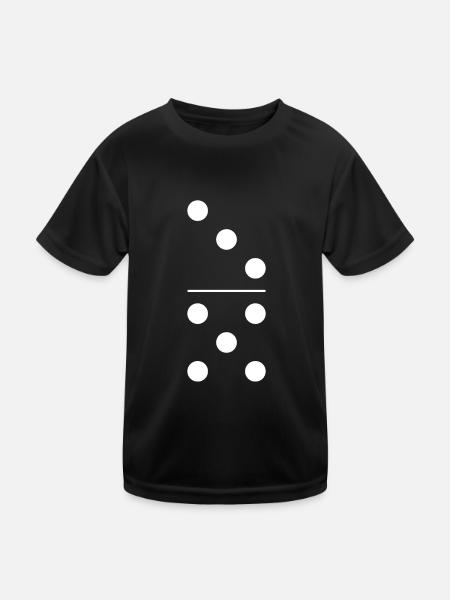 Domino Stone Costume 3 5 - Kids Functional T-Shirt - black - Front