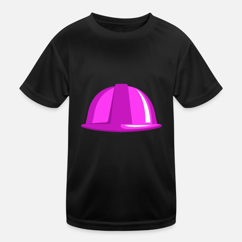 Rosa Bauhelm Kinder Funktions-T-Shirt