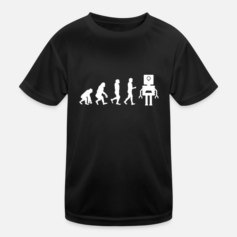Robotique Robot Evolution - T-shirt sport Enfant - noir