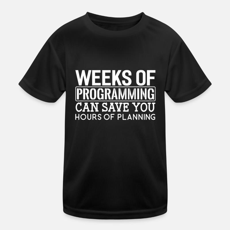 Programmer Weeks Of Programming Kids Functional T-Shirt