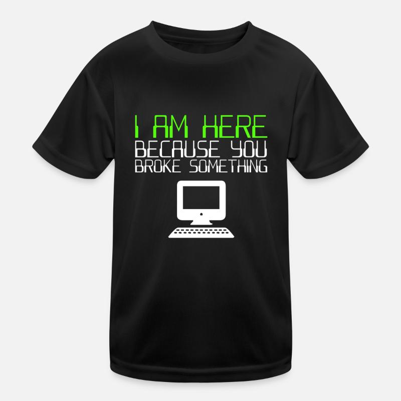 IT Helpdesk It Support Kids Functional T-Shirt