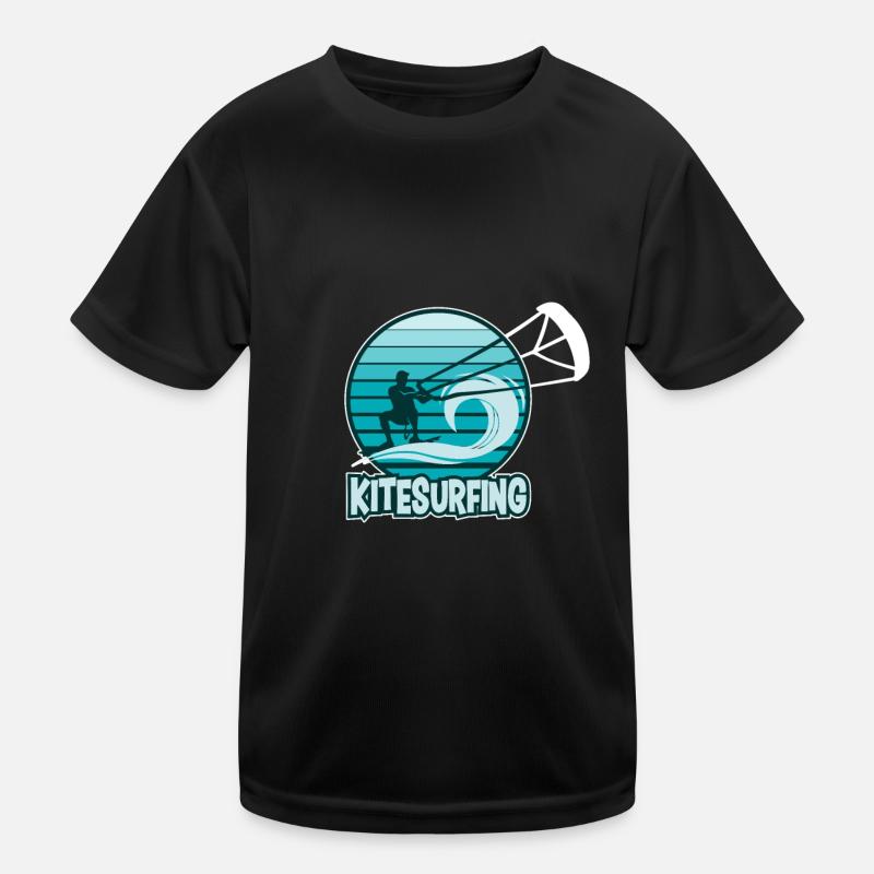 Kitesurfing Kitesurfing Surfing Wind Waves Kids Functional T-Shirt