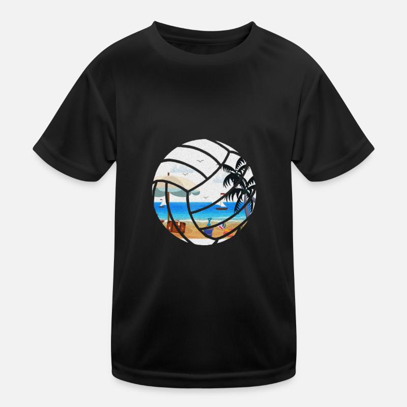 Beach Volleyball Sport Team Game Cool Gift Kids Functional T-Shirt