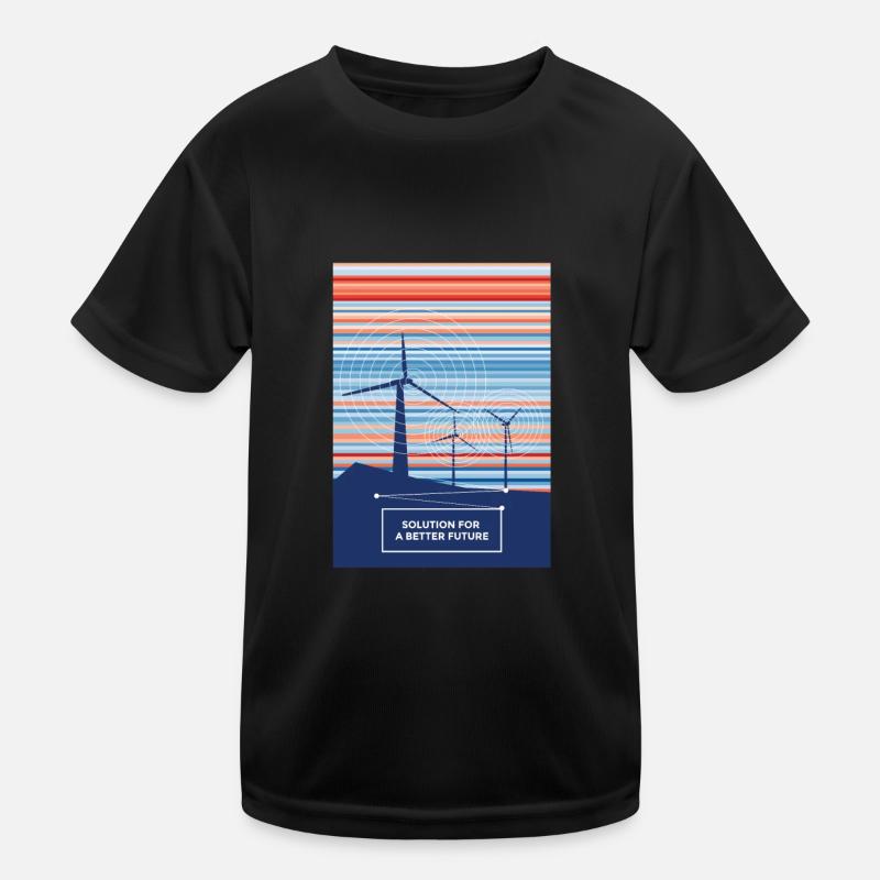 Une solution éolienne pour un avenir meilleur T-shirt sport Enfant