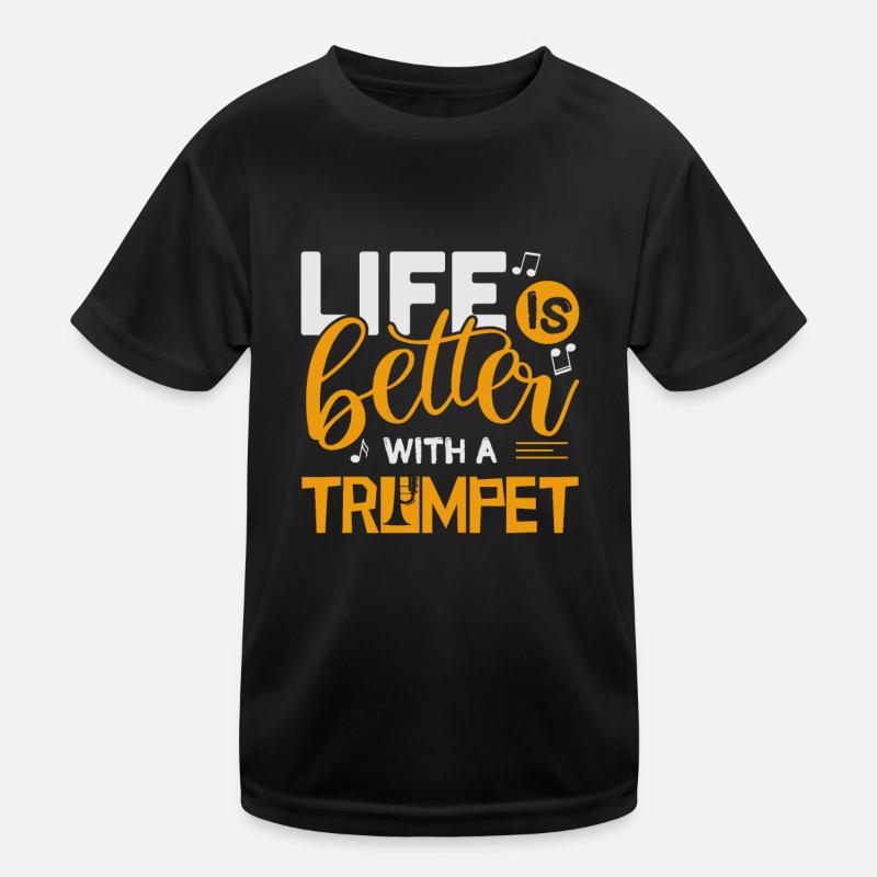 Trompete Kinder Funktions-T-Shirt