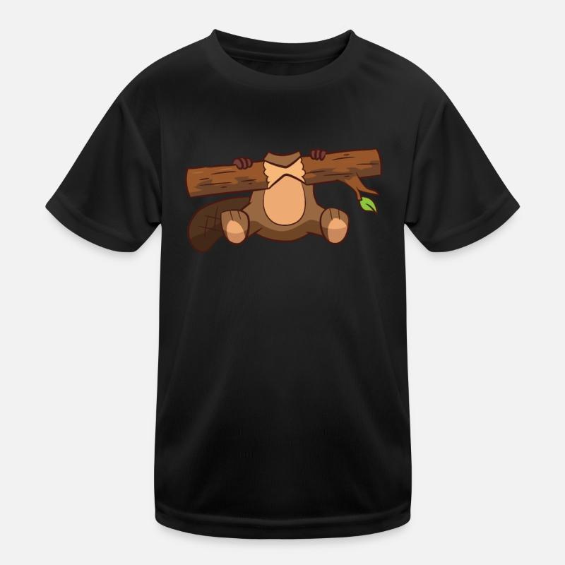 Costume de castor Drôle de castor T-shirt sport Enfant