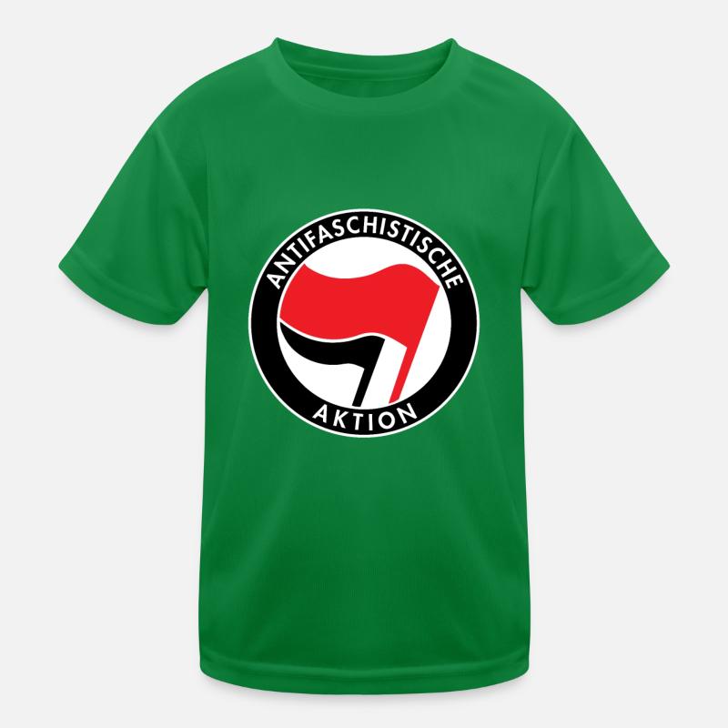 Action antifasciste, Logo Antifa, Drapeaux T-shirt sport Enfant