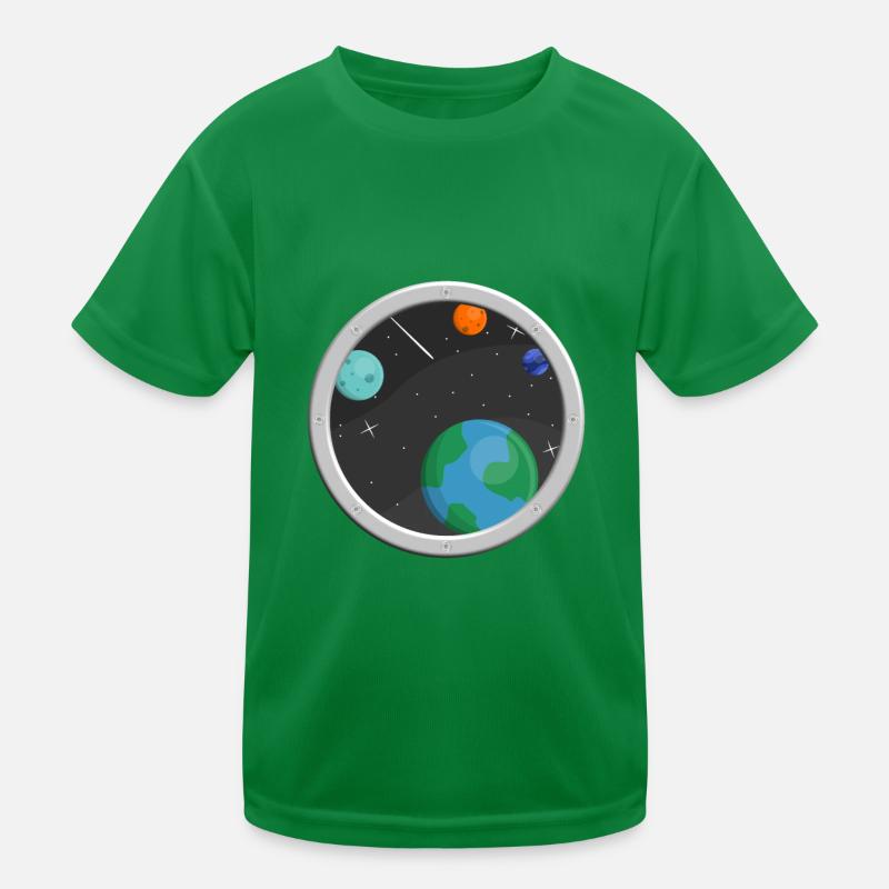 Window into space Kids Functional T-Shirt