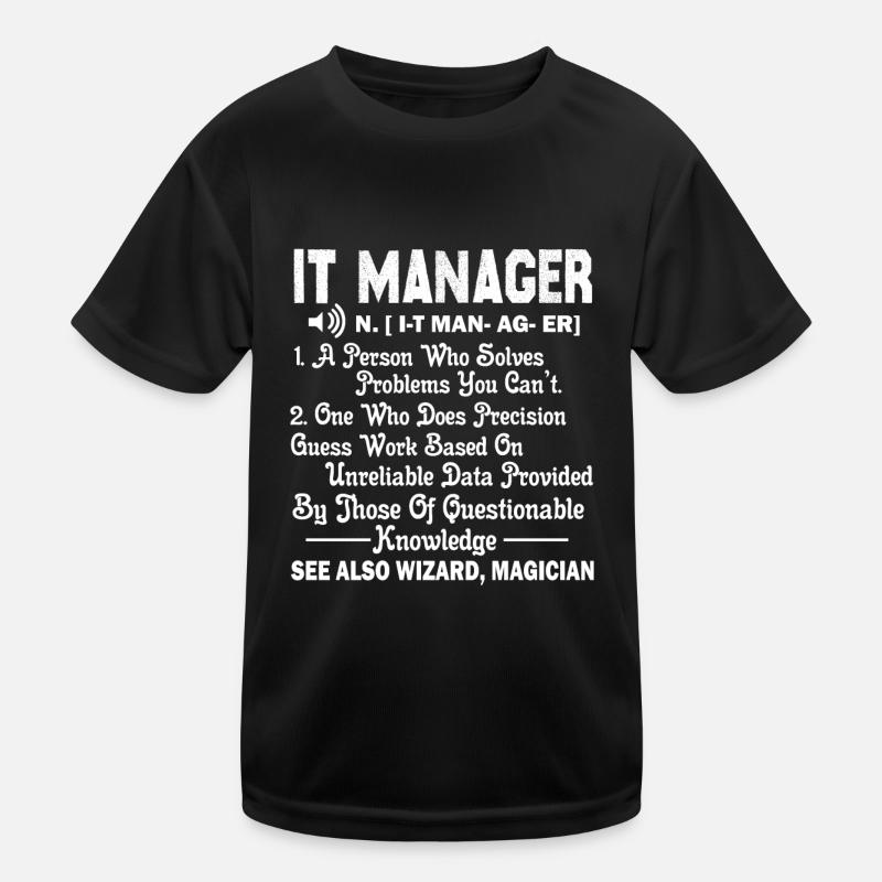 Responsable informatique Définition du responsable informatique T-shirt sport Enfant